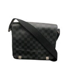 Louis Vuitton District Black Damier Graphite Black Shoulder Bag